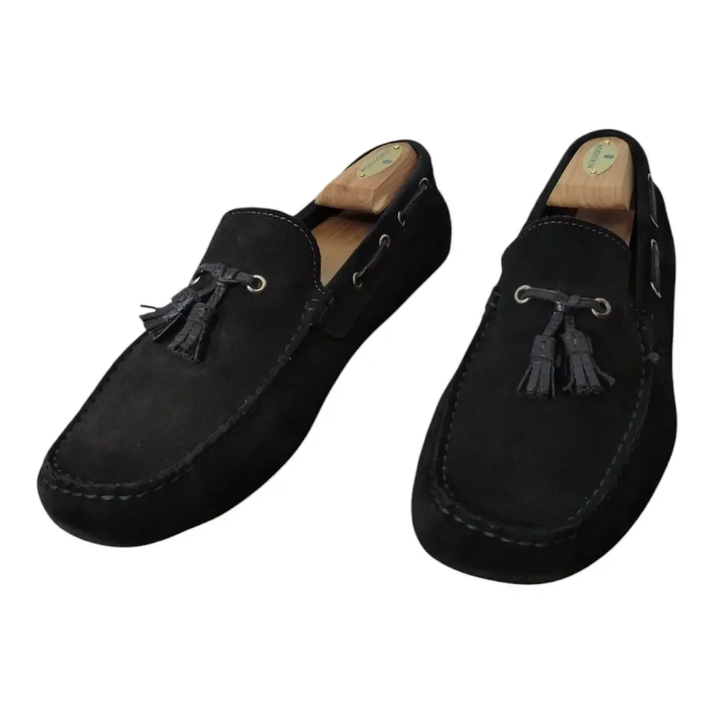 Atelier Men's Suede Slip On‎ Tasseled Driving Loafers Moccasins Size 45